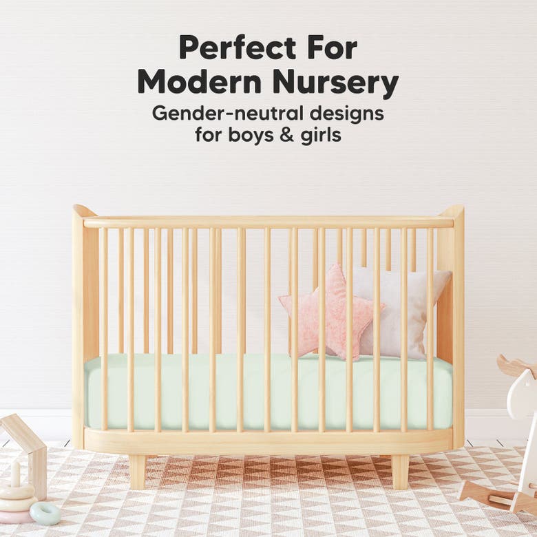 Keababies Isla Fitted Mini Crib Sheets In Aloe