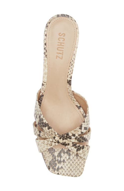 Shop Schutz Keefa Kitten Heel Sandal In Natural