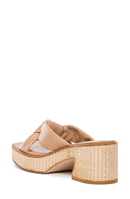 Bernardo Footwear Jolie Raffia Platform Slide Sandal | ModeSens