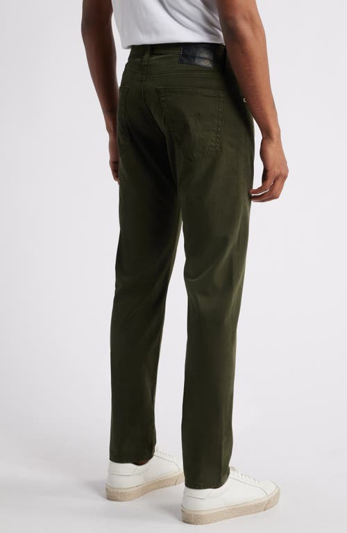 Ag Tellis Stretch Sateen Modern Slim Pants In Forest Mist