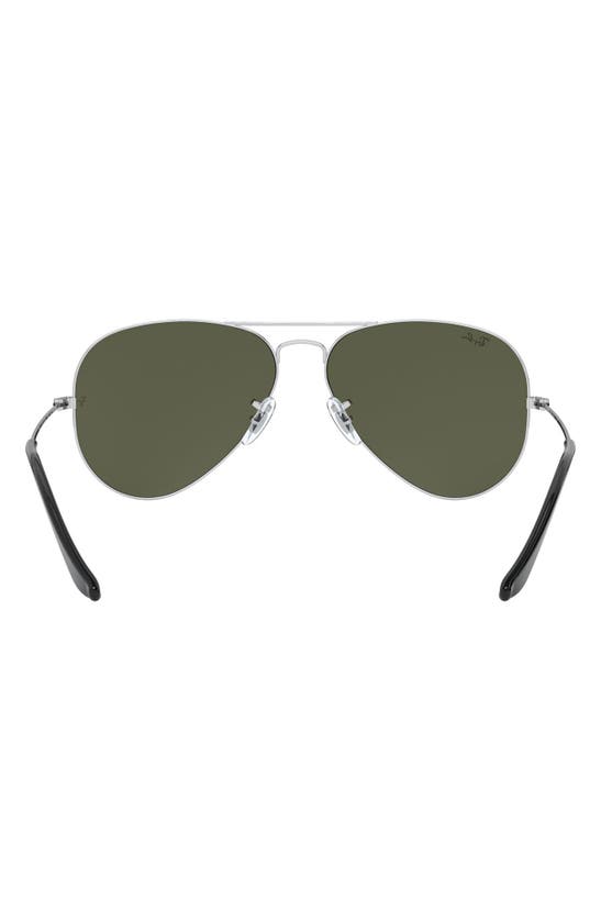 Ray Ban Original 54mm Aviator Sunglasses In Silver Mirror