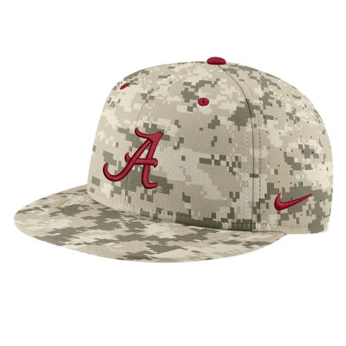 Alabama Crimson Tide Nike Aero True Baseball Performance Fitted Hat - Camo