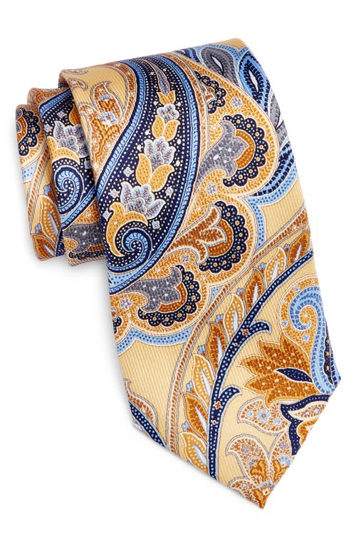 Paisley Silk Tie in Yellow