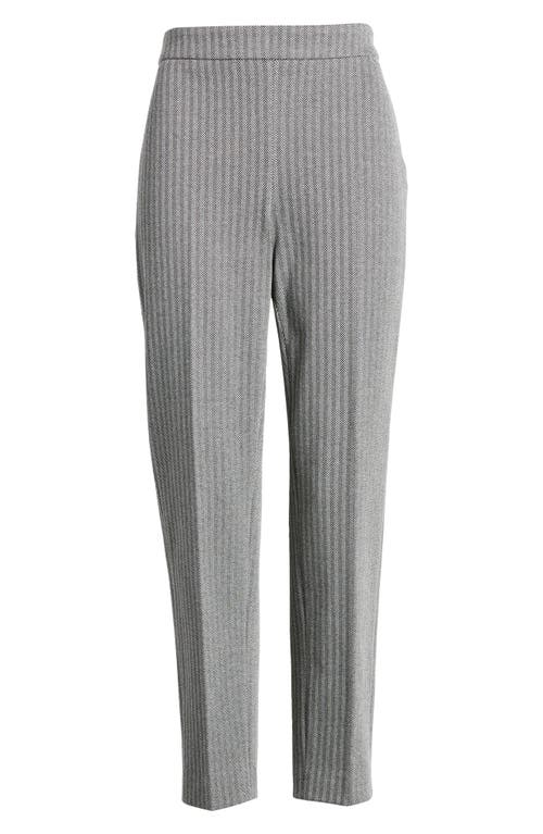 Hugo Boss Tilunara Taper Leg Pants In Herringbone