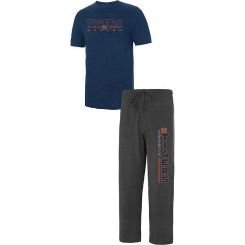 Men's Concepts Sport Navy/Heather Gray Denver Broncos Big & Tall T-Shirt Pajama Pants Sleep Set