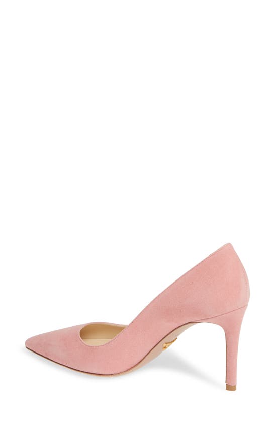 Prada Pointed-toe 100 Pumps In Pink Suede