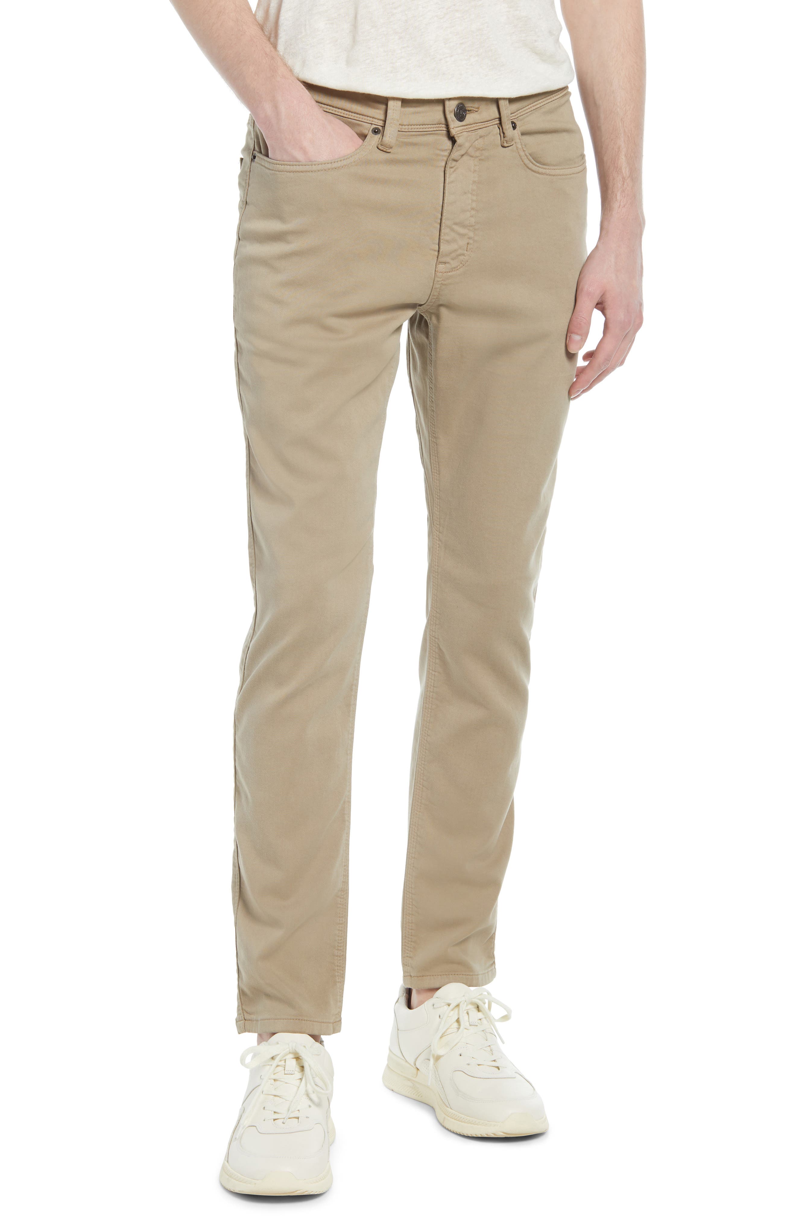 khaki straight jeans