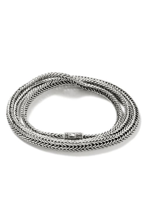 John Hardy Classic Chain Wrap Bracelet in Silver at Nordstrom