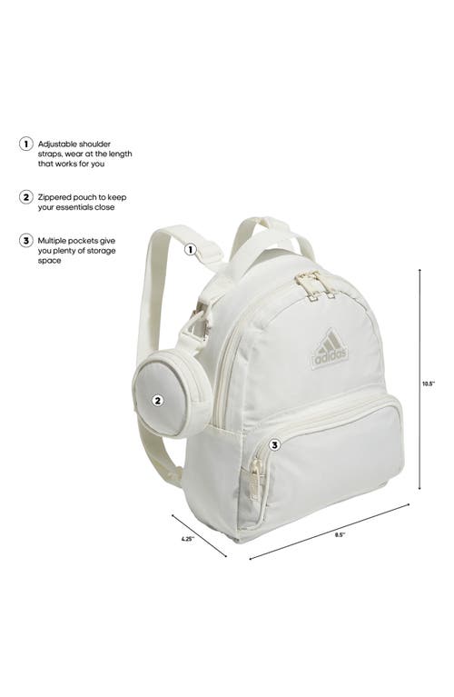 Shop Adidas Originals Adidas Must Have Mini Backpack In Off White/putty Grey