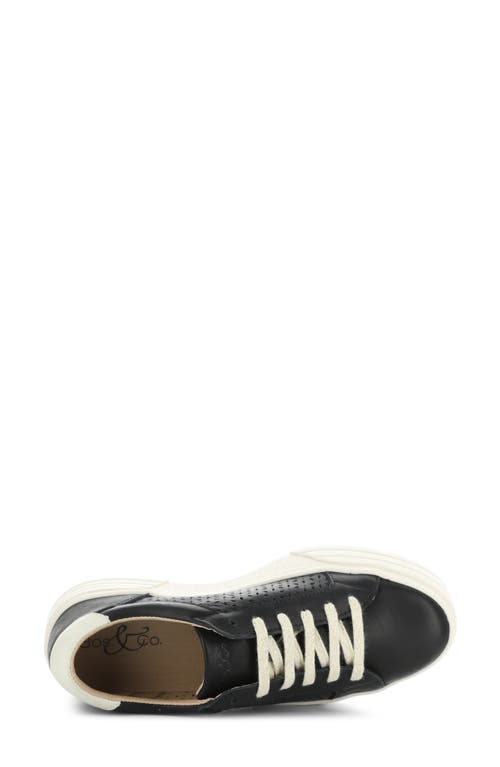 Shop Bos. & Co. Lotta Platform Sneaker In Black/pearl Veronica