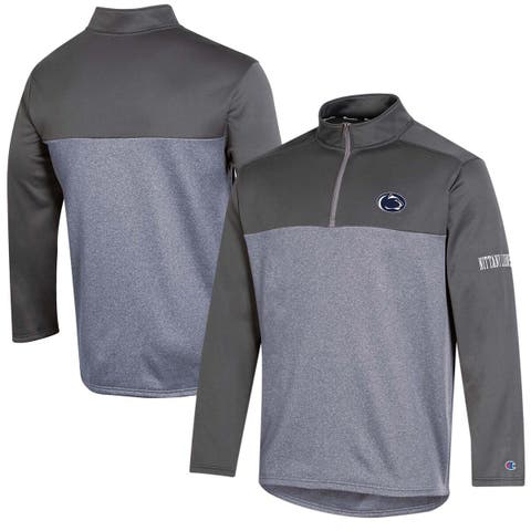 Antigua Detroit Lions Mens Blue Regime Long Sleeve 1/4 Zip Pullover