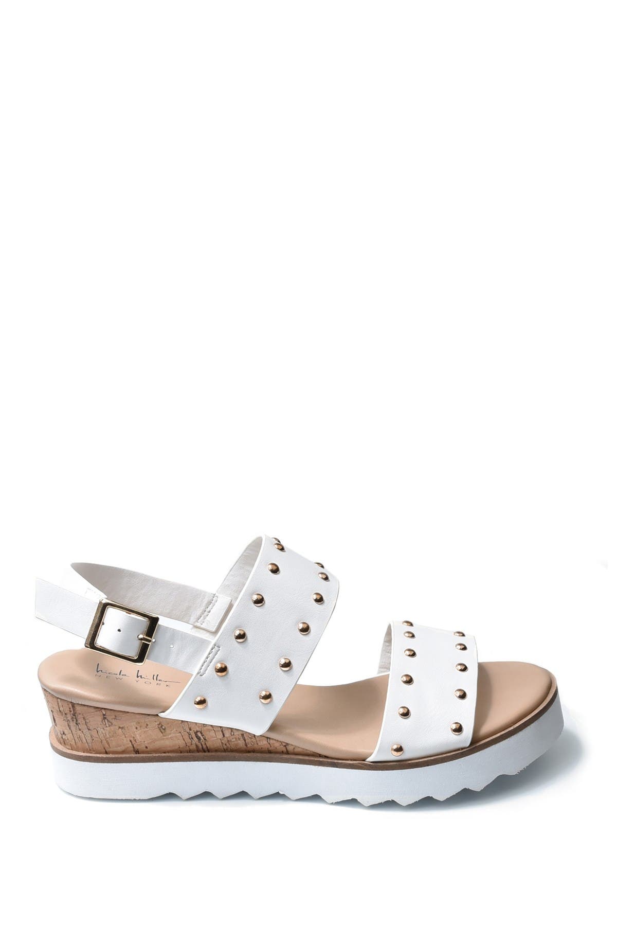 nicole miller studded flats