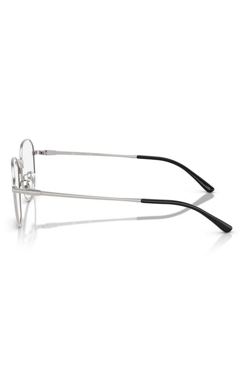 Ray Ban Ray-ban 53mm Irregular Optical Glasses In Silver
