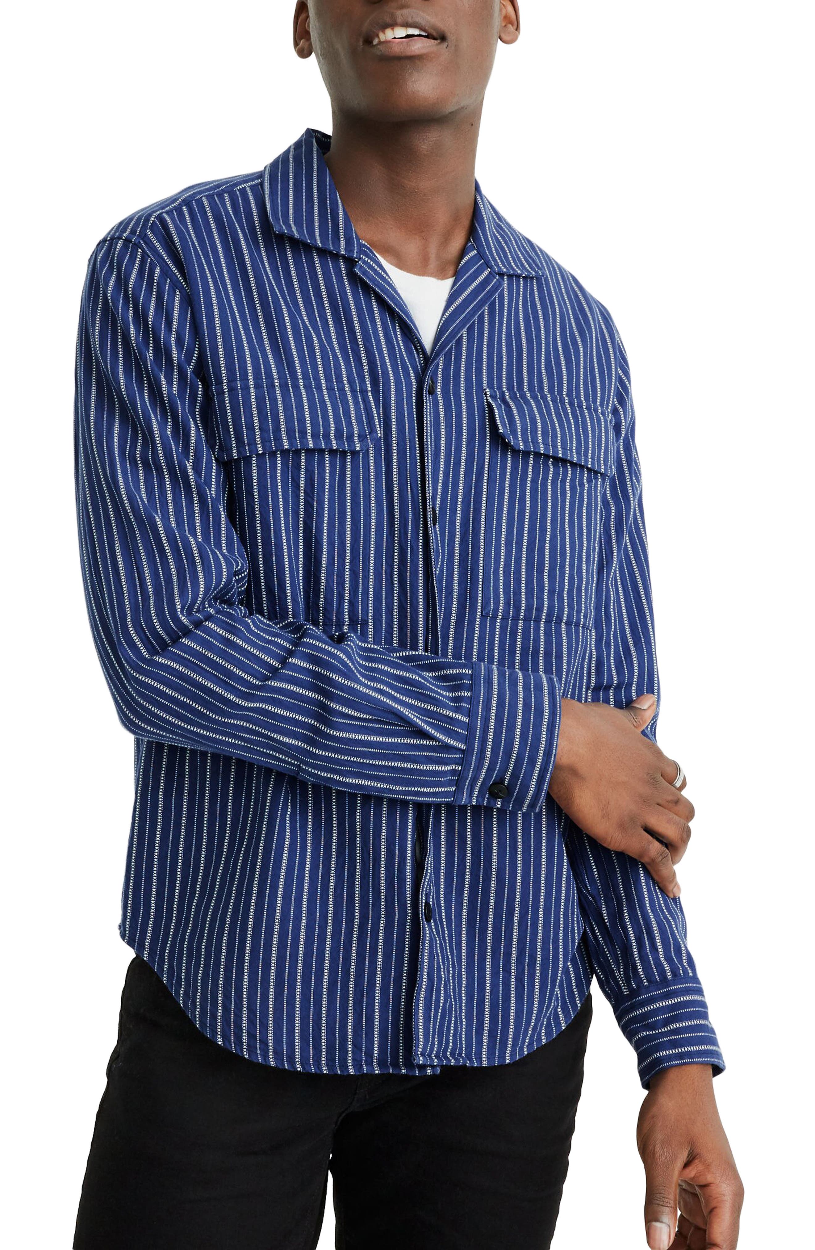 1950s Mens Deadstock Novelty Travel Print Shirt