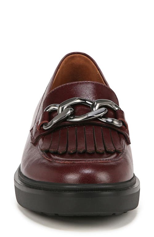 Naturalizer Paris Kiltie Bit Platform Loafer In Wine