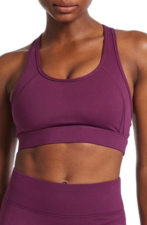  Sport Bras Women High Impact Non Padded with Underwire ， Sports  Fitness Top (Color : Purple, Size : 38C) : Clothing, Shoes & Jewelry