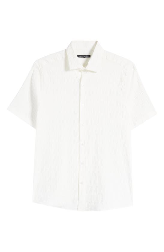 ROBERT BARAKETT ROBERT BARAKETT CALYX COTTON BLEND JACQUARD SHORT SLEEVE BUTTON-UP SHIRT 
