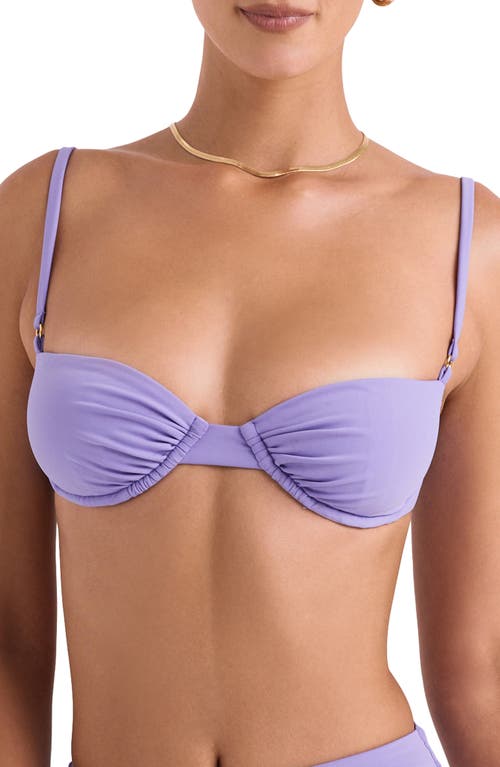 HOUSE OF CB Monaco Underwire Bikini Top in Violet