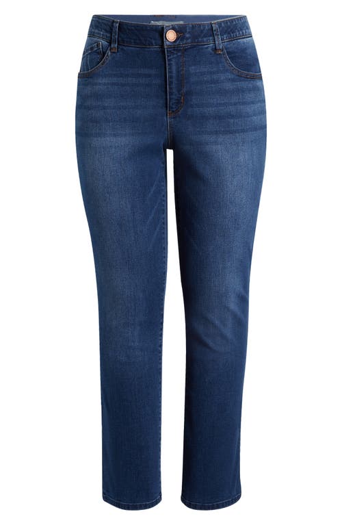 Wit & Wisdom Sawyer Ab'solution High Waist Straight Leg Jeans In Blue
