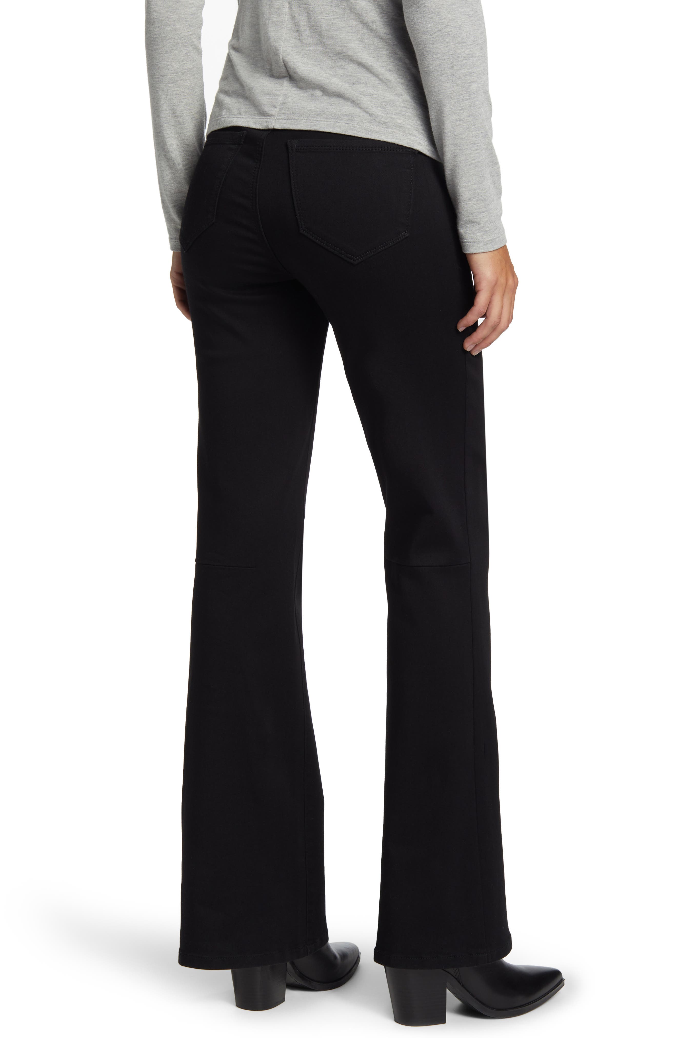 Gloria Vanderbilt Womens Amanda Metallic Striped Shirt Tummy Control Pull  On Slim Trousers