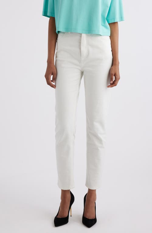 Balmain Slim Fit Ankle Jeans White at Nordstrom, Us