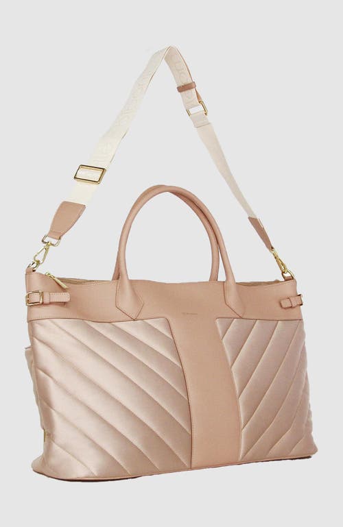Belle & Bloom Meet Me In Paris Weekender Bag- Natural In Natural
