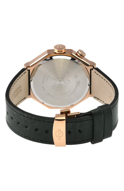 Gv2 Marchese Worldtimer Leather Strap Watch, 44mm In Green