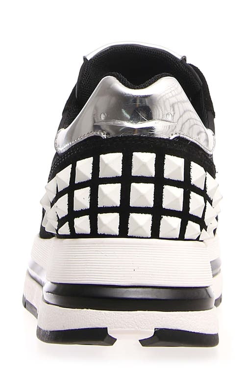 Shop Voile Blanche Maran Platform Sneaker In Black White