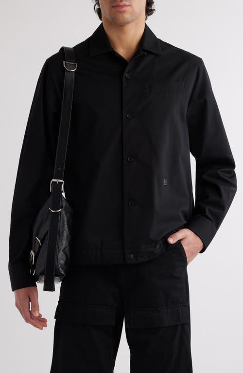 Shop Givenchy Button-up Overshirt In Black