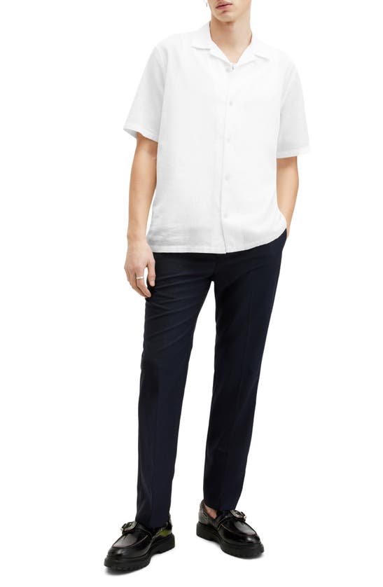 Shop Allsaints Valley Camp Shirt In White