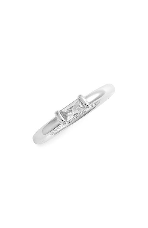 Juliette Ring in Rhodium White Crystal