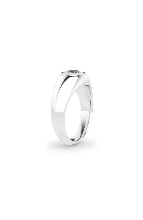 Shop Hautecarat Round Brilliant Lab Created Diamond Ring In 3.00 Ctw 18k White Gold