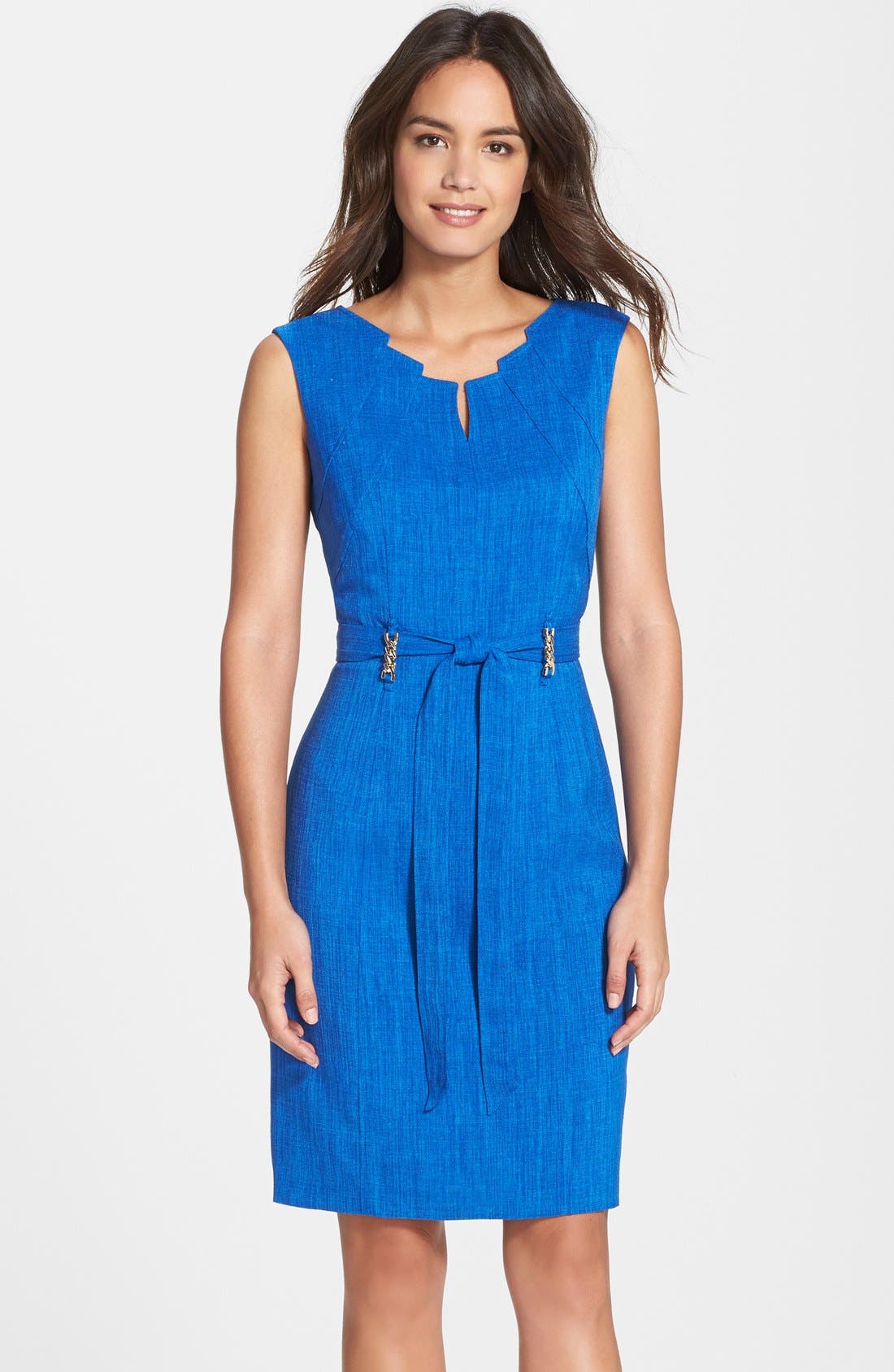 Ellen Tracy 'Kenya' Belted Sheath Dress Nordstrom