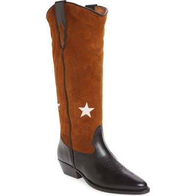 Roseanna Tall Western Boot, Brown