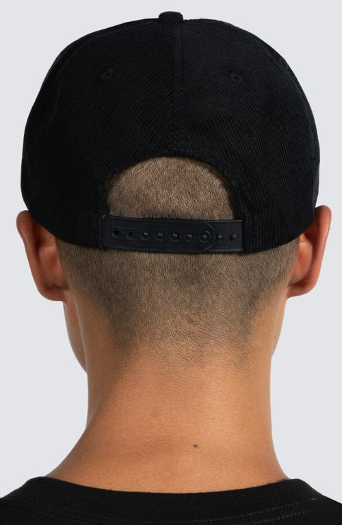 Shop Pleasures Onyx Corduroy Snapback Baseball Cap