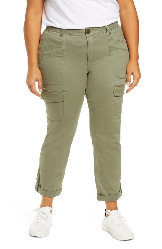 Wit & Wisdom 'ab'solution Ankle Cargo Pants In Lily Pad
