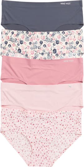 Nine West 5-Pack Bonded No Show Hipster Panties