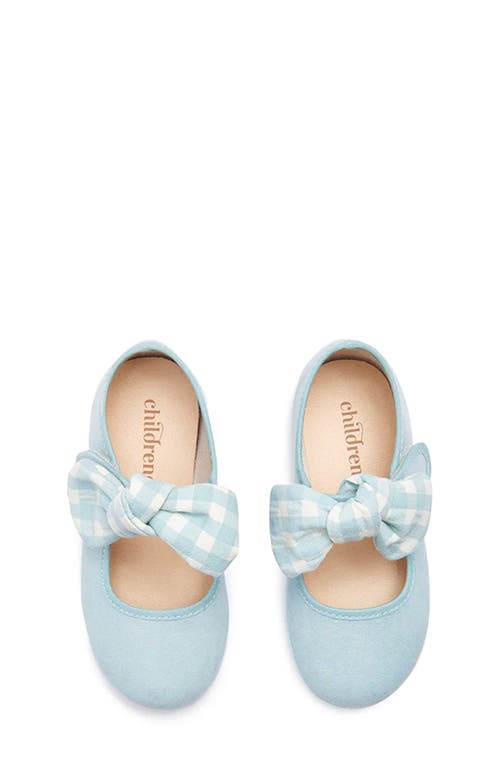 Shop Childrenchic Kids' Bow Mary Jane In Blue
