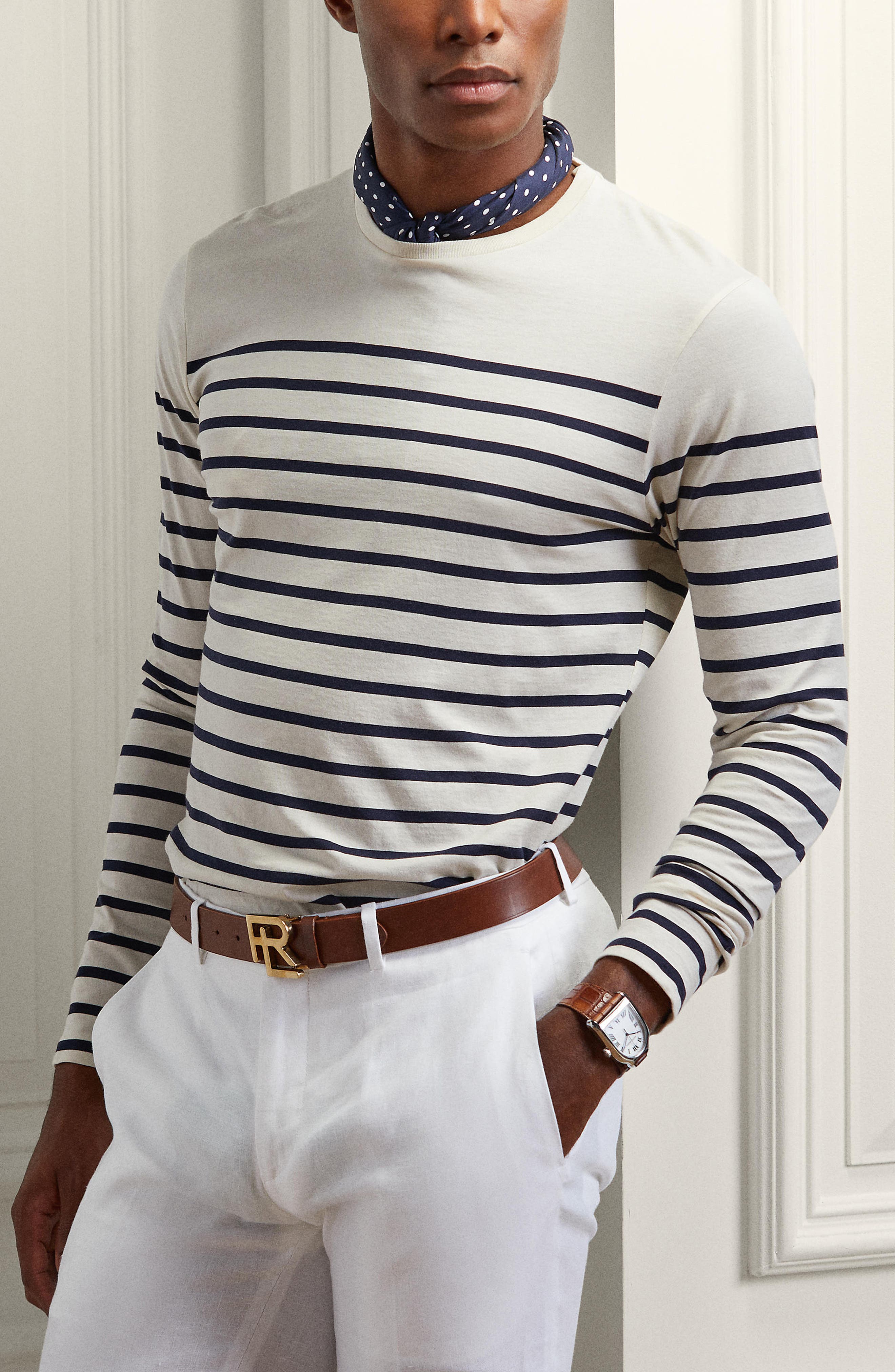 Ralph Lauren Purple Label Stripe Long 