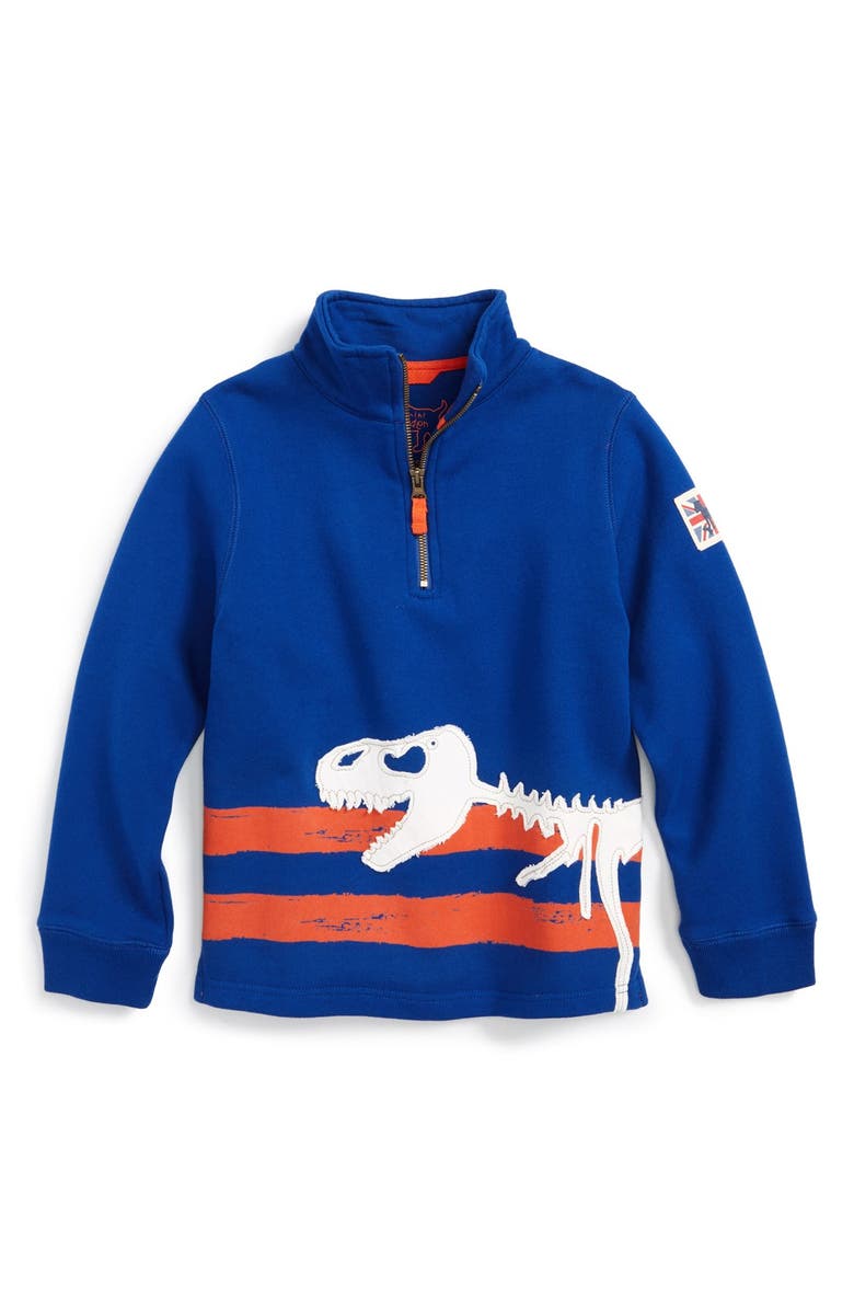 Mini Boden 'Cosy' Half Zip Sweatshirt (Toddler Boys, Little Boys & Big ...