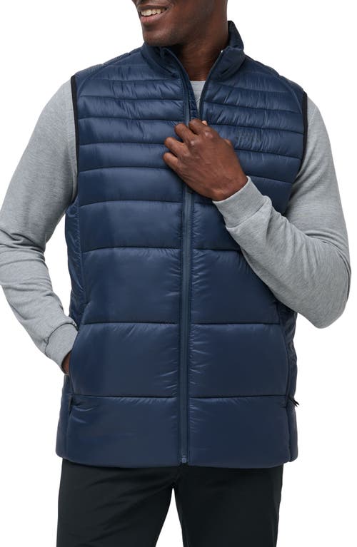 Shop Travismathew Aves Technical Water Repellent Puffer Vest In Total Eclipse