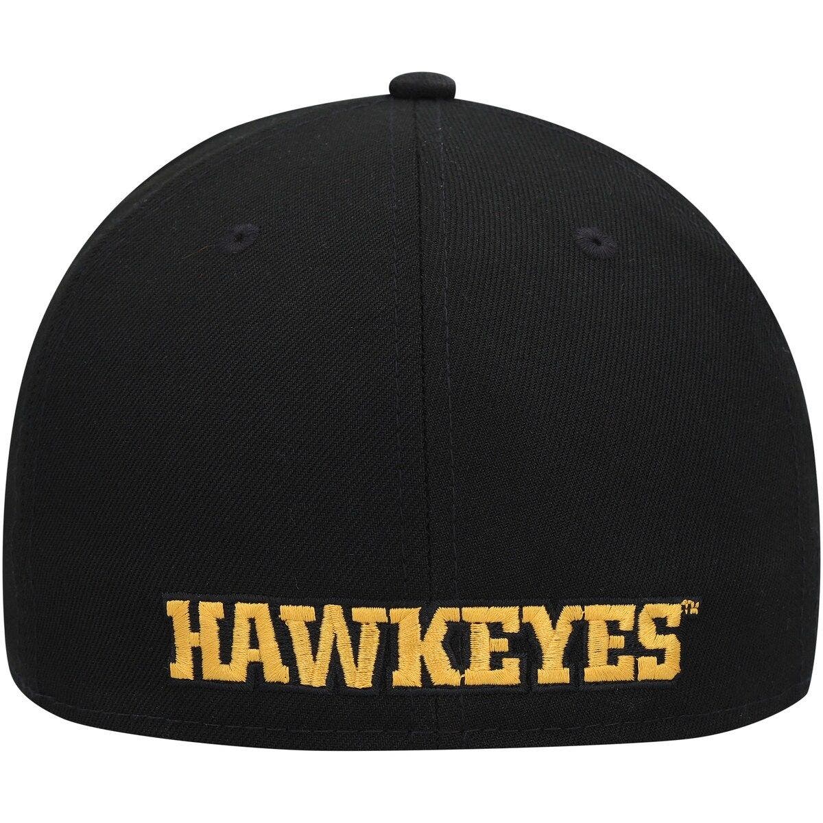 New Era Men's New Era Black Iowa Hawkeyes Patch 59FIFTY Fitted Hat ...