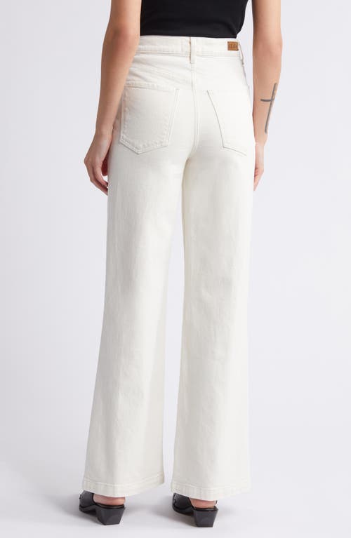 Shop Le Jean Virginia Patch Pocket High Waist Wide Leg Jeans In Bone