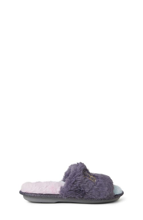 Dearfoams Kids' Faux Fur Slide Slipper In Baby Bird