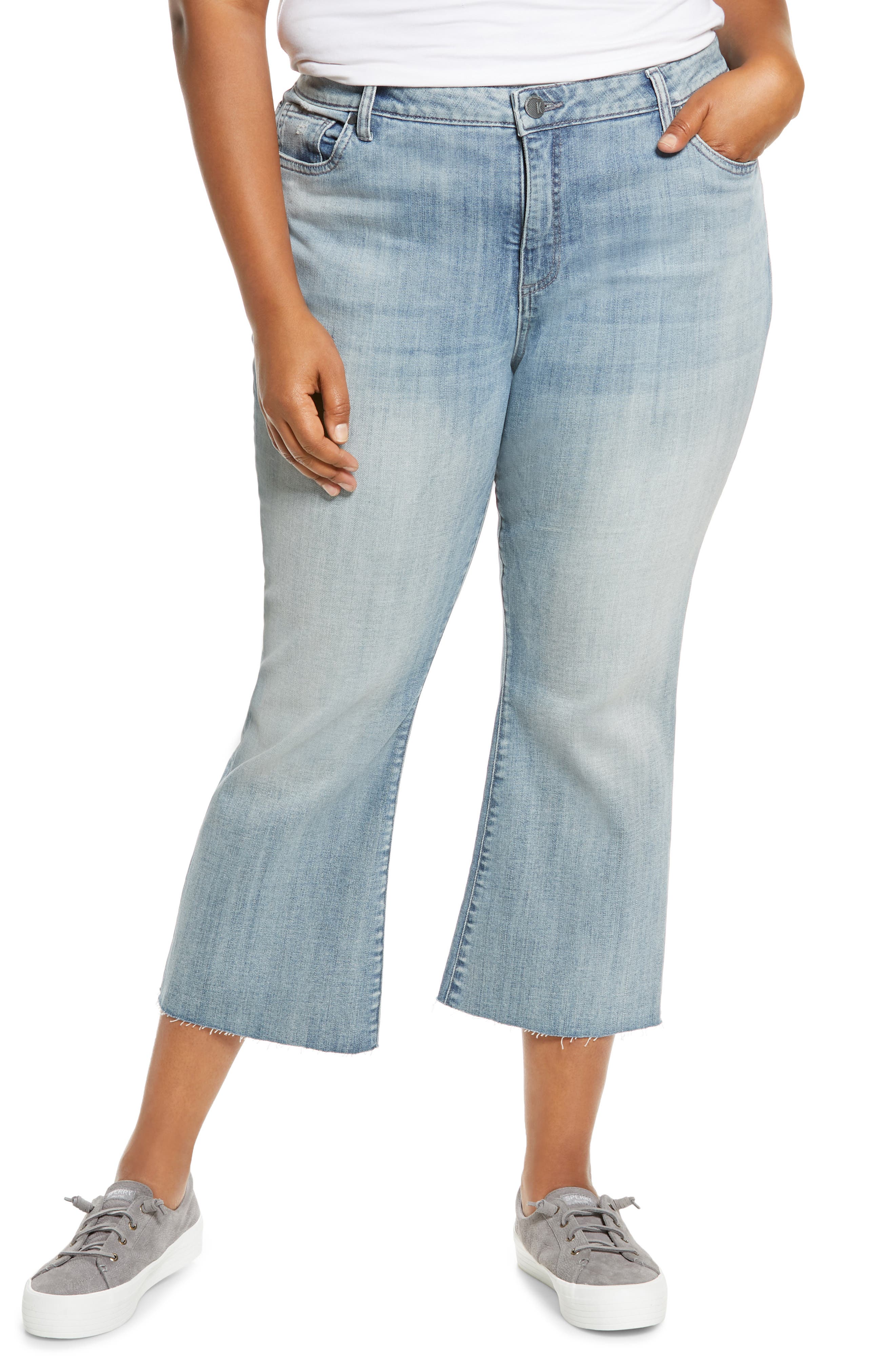 KUT from the Kloth | Kelsey High Rise Cropped Ankle Flare Jeans ...