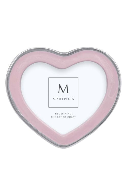 Mariposa Signature Heart Picture Frame In Pink