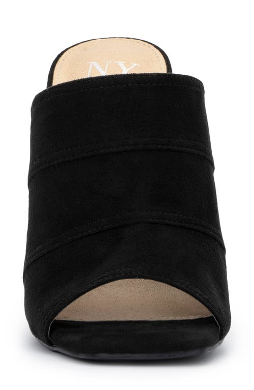 New York And Company Lacinda Block Heel Sandal In Black