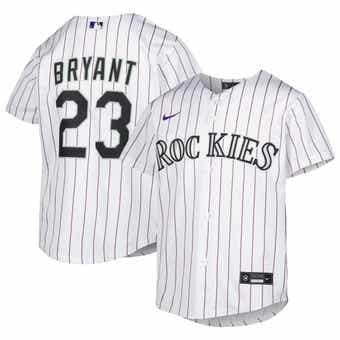 Women's Colorado Rockies Kris Bryant #23 Black T-Shirt