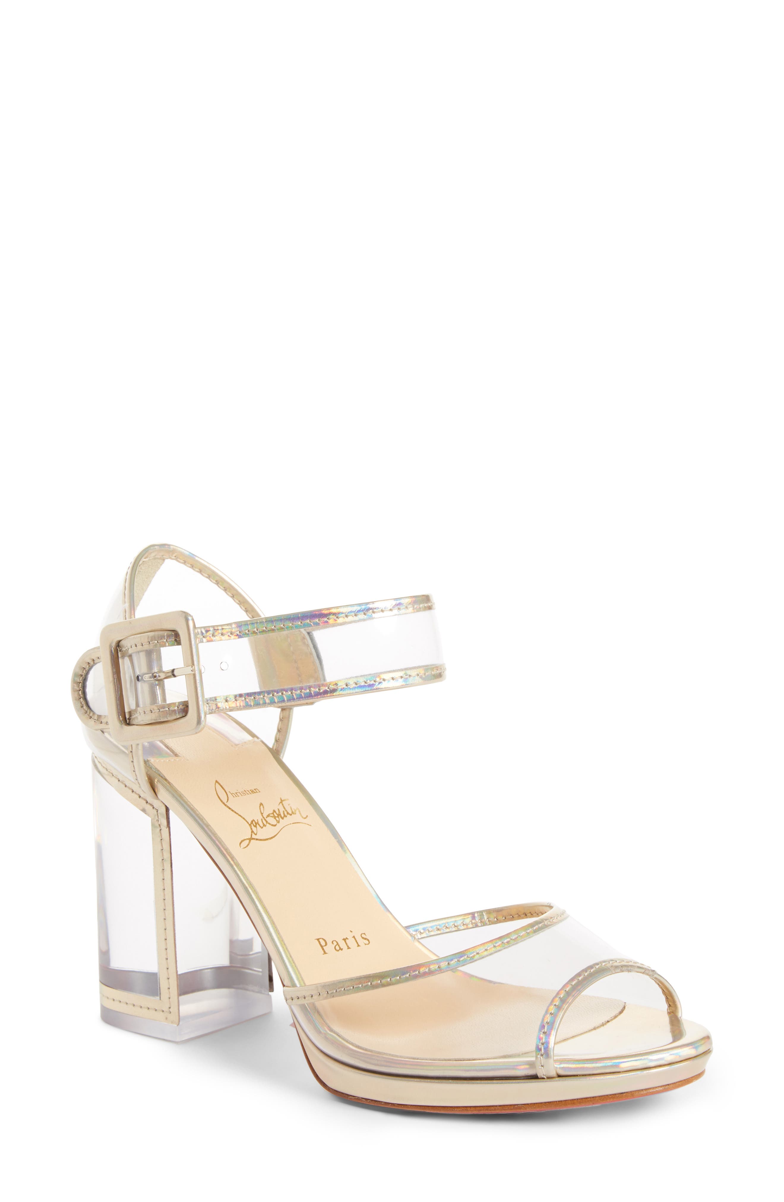clear christian louboutin