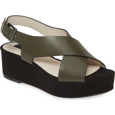 Sanctuary Cruise Platform Sandal- Green